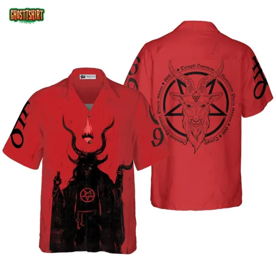 Discover Satanic Demon Goat Hawaiian Shirt