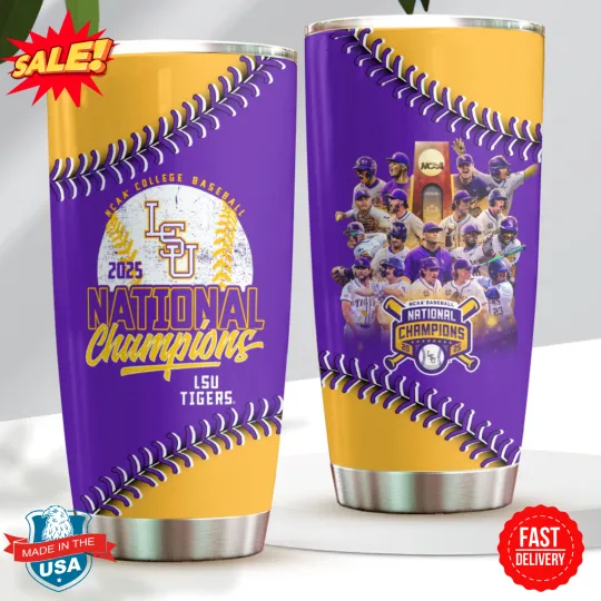 Discover LSU Tiger Baseball 2025 Champions Tumbler Cup