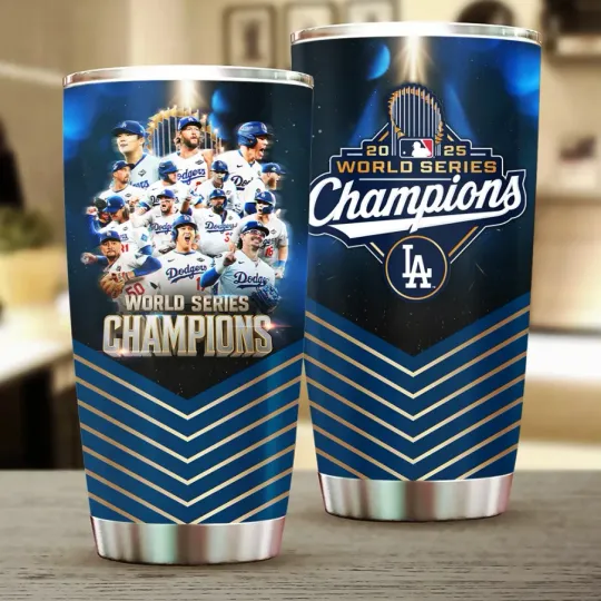 Discover Dodgers World Series Champions 20Oz Tumbler Cup