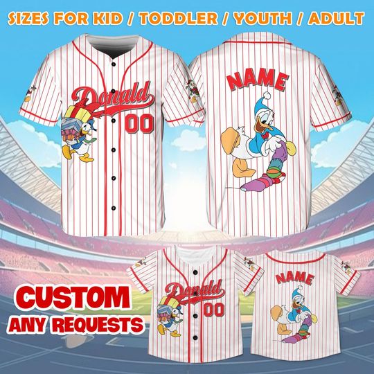 Discover Donald Duck Jersey, Donald Duck Christmas Party Shirt, Disney Family Christmas Trip Shirt, Donald Duck Fan Jersey, Disneyland Trip Gift