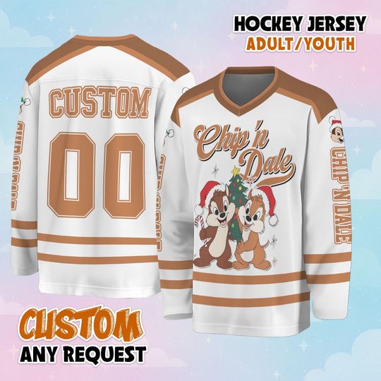 Discover Personalized Chip and Dale Hockey Jersey, Custom Chip and Dale Hockey Jersey