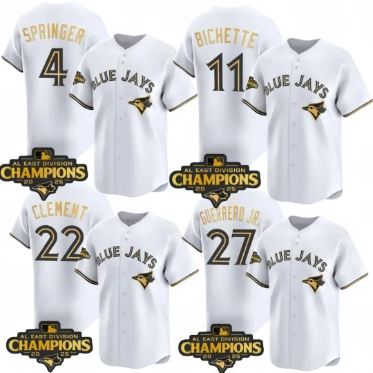 Discover Custom Men's White Gold 2025 World Series All Stitched Jersey  Sz XS-6XL