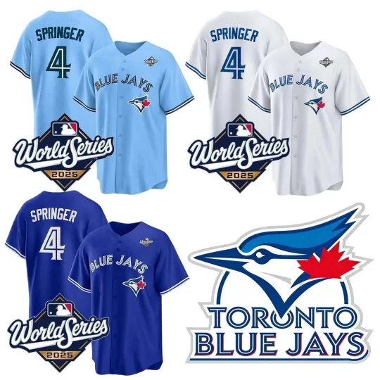 Discover Custom Adult/Youth #4 Springer 2025 World Series Stitched Jersey  Sz XS-6XL