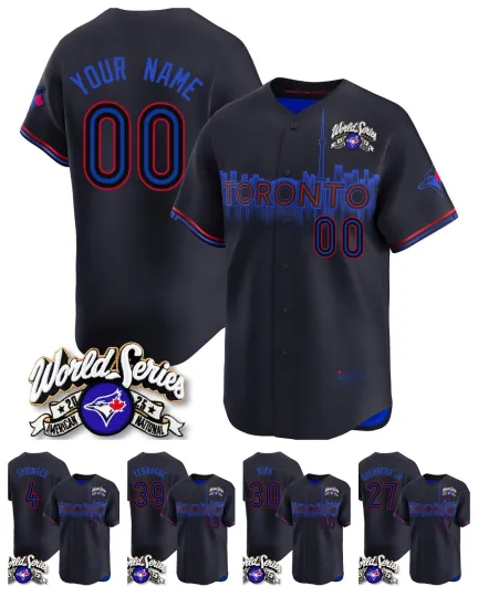 Discover Custom Men's Black 2025 American League Champions All Stitched Jersey SZ S-6XL
