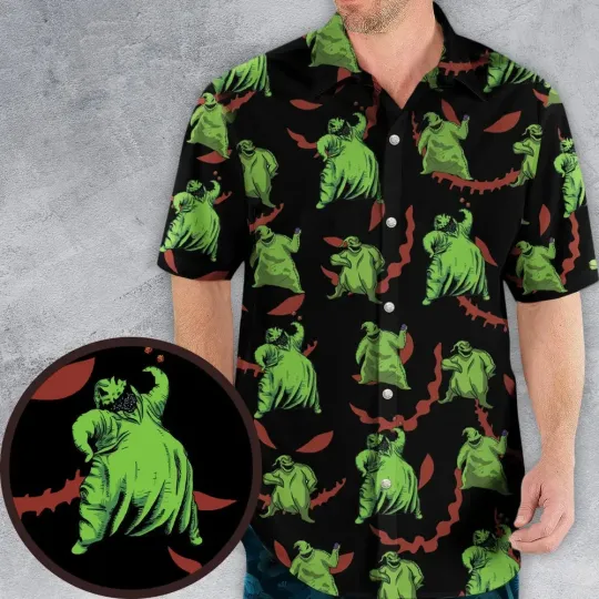 Discover Oogie Boogie Pattern Hawaiian Shirt