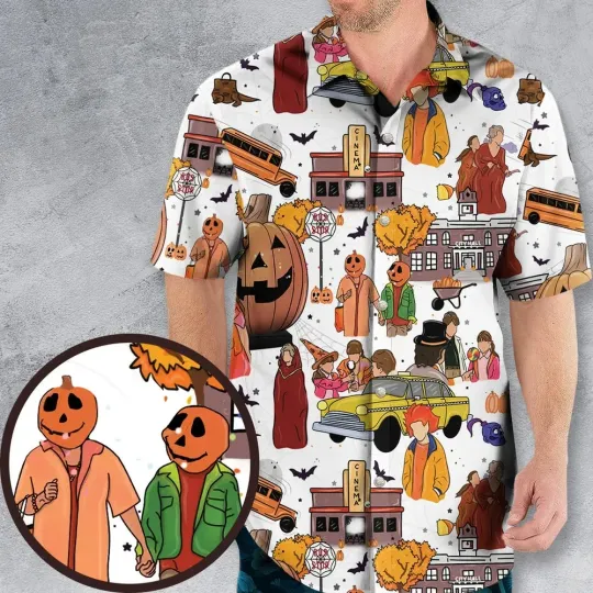Fall Season Halloweentown Hawaiian Shirt