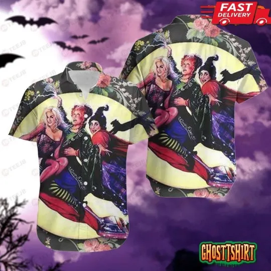 Flower Hocus Pocus Halloween Hawaiian Shirt