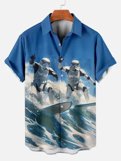 Discover Star Wars Stormtrooper Surfing Hawaiian Shirt