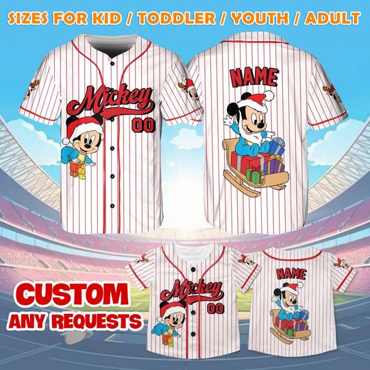 Discover Christmas Baby Mickey Jersey, Baby Mickey Mouse Shirt, Mickey Mouse Christmas Gift, Disney Family Christmas Trip Shirt, Cute Mickey Shirt