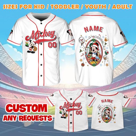 Discover Coquette Mickey in Mirror Jersey, Mickey Mouse Shirt, Disney Christmas Party Shirt, Mickey Mouse Coquette Gift, Mickey and Friends Shirt