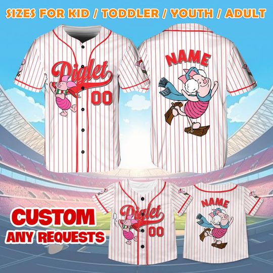 Discover Xmas Piglet Baseball Jersey, Piglet Winnie the Pooh Shirt, Disney Christmas Trip Jersey, Piglet and Friends Shirt, Pooh Bear Fan Gift