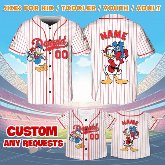 Discover Donald Duck Jersey Shirt, Mickey and Friends Shirt, Disney World Vacation Jersey, Disney Donald Fan Gift, Christmas Disney Trip Jersey