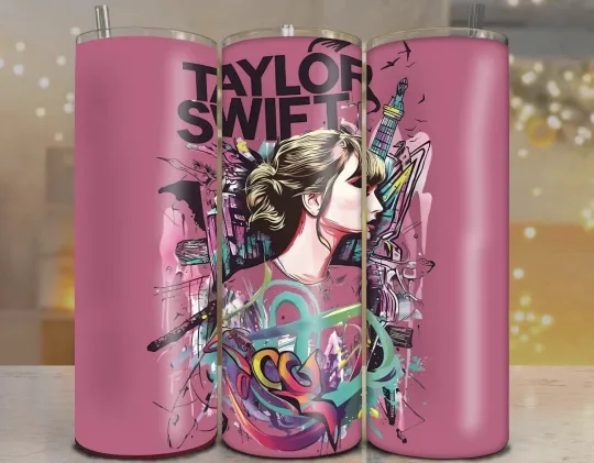 Taylorr Swifts 20oz Stainless Steel Tumbler Cup Inspired Singer