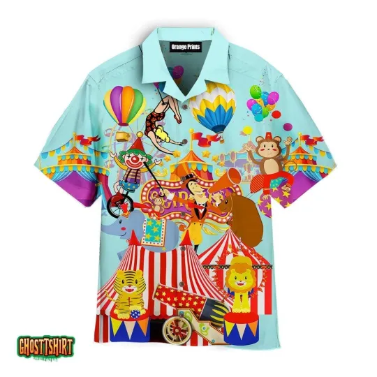 Discover Circus Animals Aloha Hawaiian Shirt