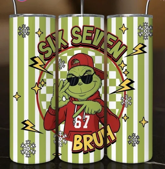 Discover The funny character Grin Funny 6 7 Christmas 20oz Stainless Steel Tumbler Cup Mug