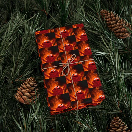 Discover Sesame Original Meme Pattern Wrapping Paper, Funny Christmas Gift Wrap, Meme Wrapping Paper, Funny Present Idea for Him or Her