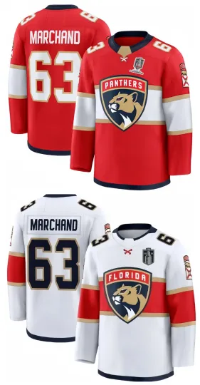 Discover Custom Men's #63 Marchand 2025 Stanley Cup Champions Stitched Jersey Sz XS-6XL