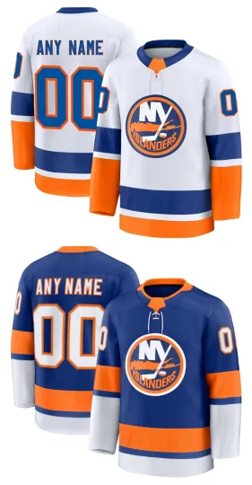 Discover Custom Men's Royal Home / White Away 2025 All Stitched Hockey Jersey Sz XS-6XL