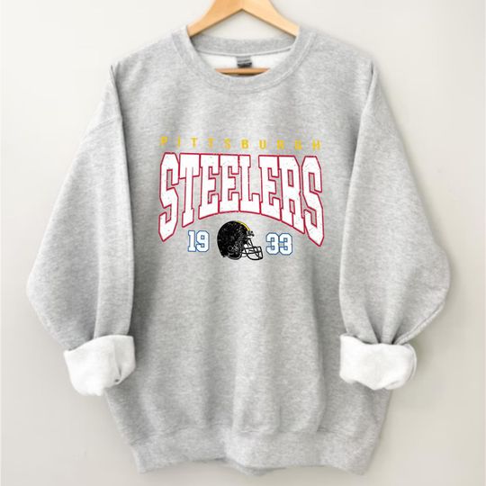 Discover Vintage Pittsburgh Football Sweatshirt: Retro Football Crewneck