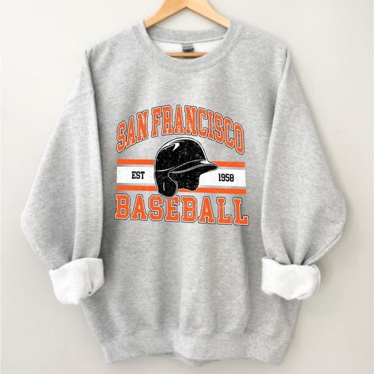 Discover San Francisco Baseball Sweatshirt, Vintage Style Crewneck