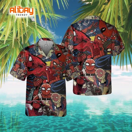 Discover Spider Man Hawaiian Shirt, Summer Vacation Beachy Shirt