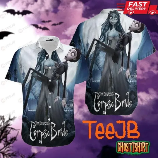 Hug Corpse Bride Halloween Hawaiian Shirt
