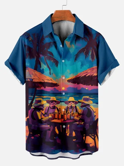 Discover Star Wars  Stormtrooper Party Classic Hawaiian Shirt