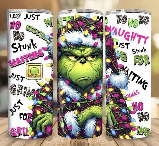 Discover The funny character Grin Funny Christmas 20oz Stainless Steel Tumbler Cup Mug