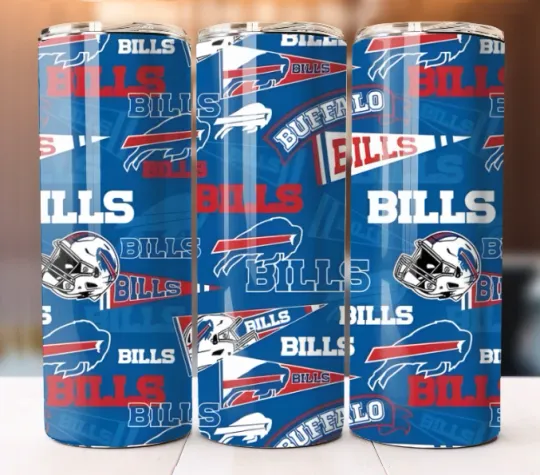 Buffalo Bills football Football Tumbler 20oz Cup Mug Bottles Flask Thermos Personaliz