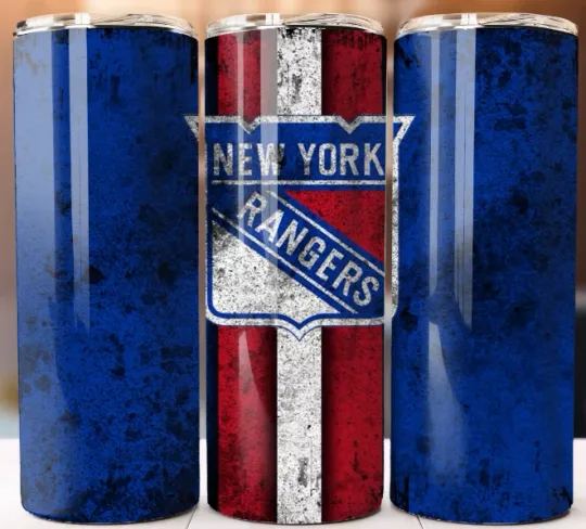 Discover Tumbler 20oz Mug Cup style w/ Straw Style New York Rangers