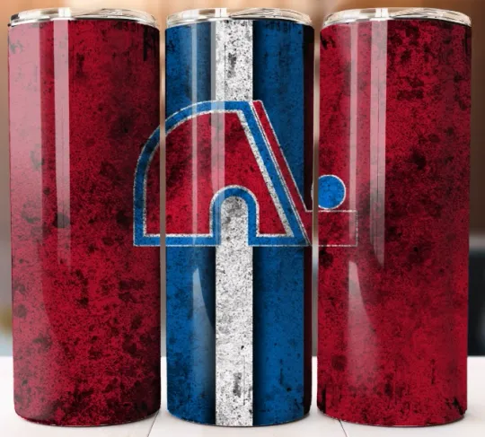 Discover Tumbler 20oz Mug Cup style w/ Straw Style Quebec Nordiques