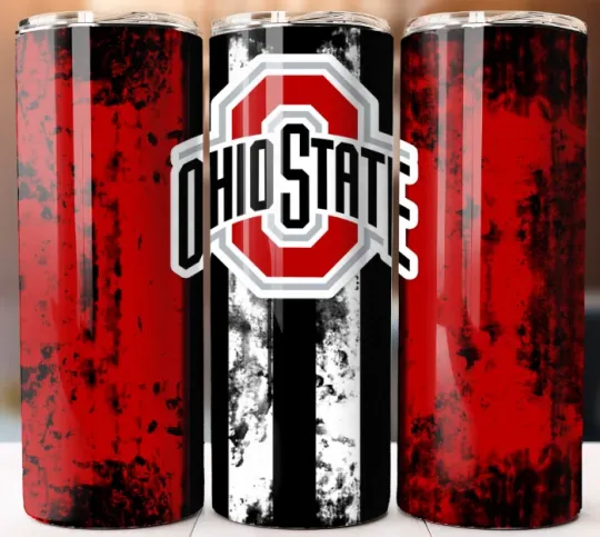 Discover Tumbler 20oz Mug Cup style w/ Straw Style Ohio State