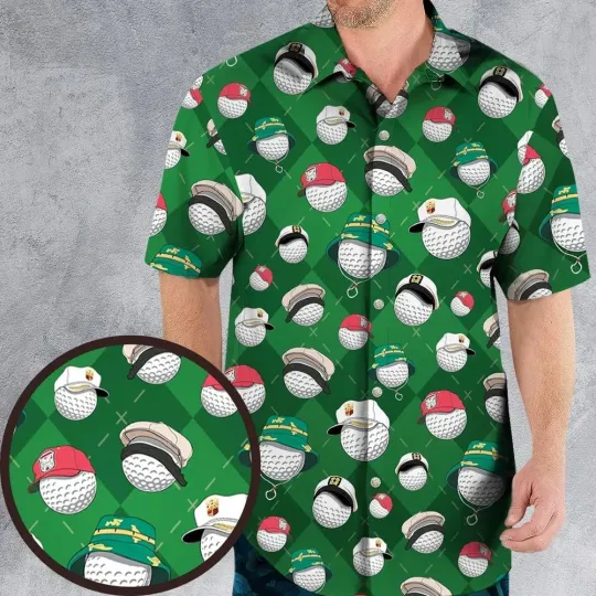 Golf Ball Caddyshack Hawaiian Shirt
