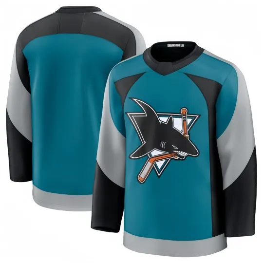 Discover Custom Men's Blank Teal 2025 Alternate All Stitched Hockey Jersey Sz XS-6XL