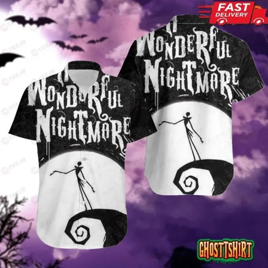 Discover Wonderful The Nightmare Before Christmas Halloween Hawaiian Shirt