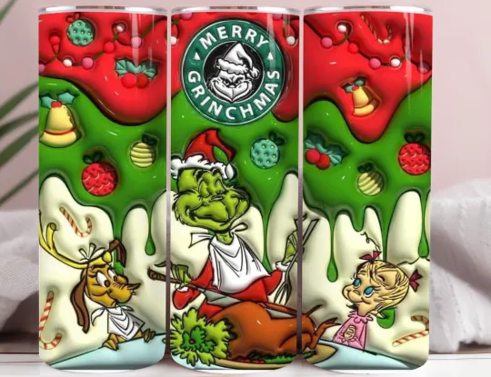 Discover Mean Green Holiday Spirit 20oz Stainless Steel Tumbler Funny Christmas Cup