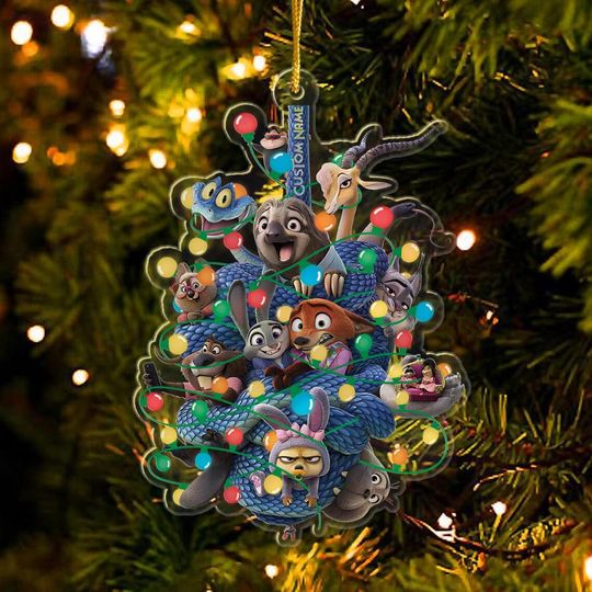 Discover Personalized Disney Zootopia Christmas Ornament, Disney Zootopia 2025 Ornament Decor, Zootopia Holiday Ornament, Disney Xmas Gift NN33714