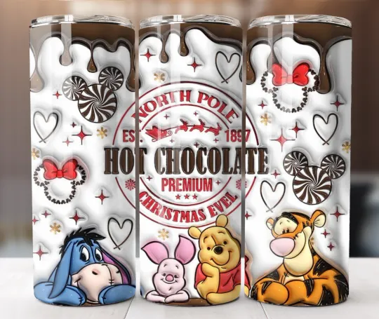 Discover Honey Bear Hot Chocolate Winter Friends 20oz Tumbler Cozy Cute Holiday Cup