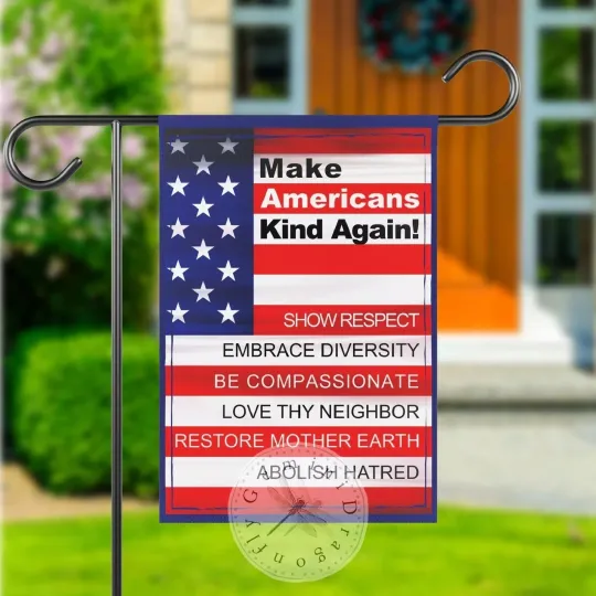 Discover Make America Kind Garden Flag  Progressive Patriot Yard Sign Garden Flag