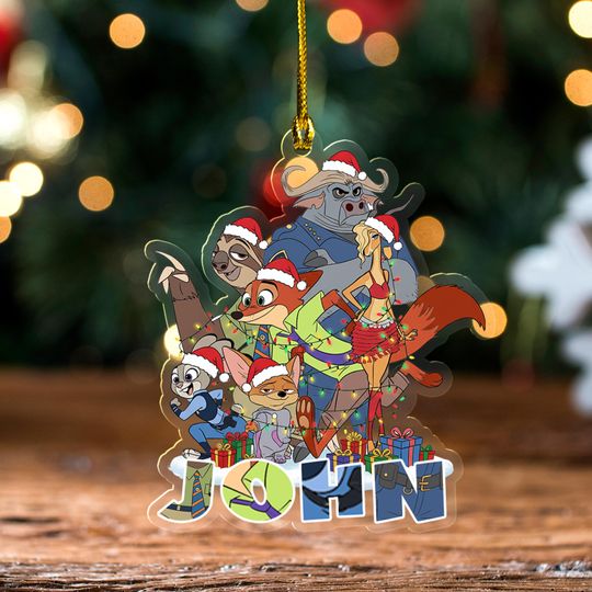 Discover Custom Zootopia Ornament, Judy Hopps Ornament, Nick Wilde Keepsake Ornament, Disney Christmas Ornament, Christmas Tree Decor C1KM12