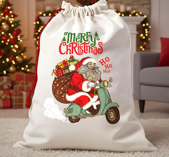 Discover Personalized Canvas Santa Sack, Christmas Stocking Bag