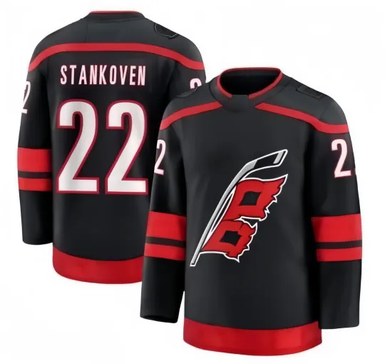 Discover Custom Men's #22 Stankoven Black Home All Stitched Jersey