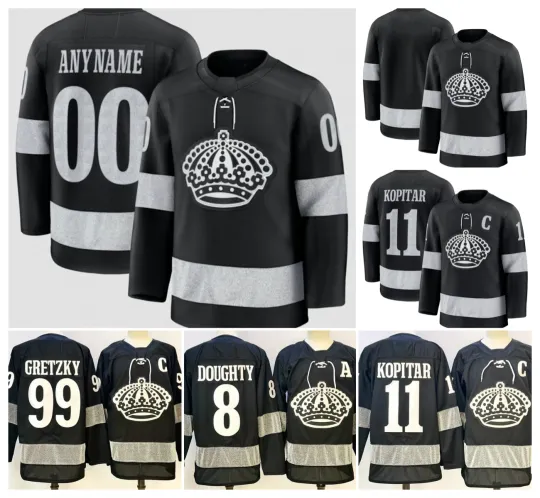 Discover Custom Men's Black Alternate All Stitched Hockey Jersey