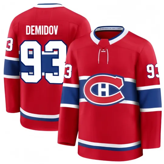 Discover Custom Men's #93 Demidov Home 2025 All Stitched Hockey Jersey