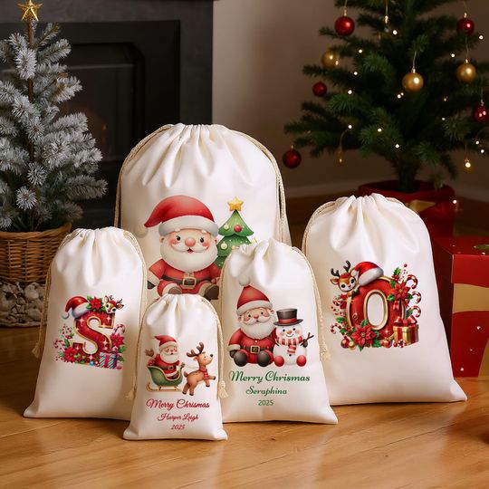 Discover Customized Christmas Bags With Names,Christmas Gift Bags,Santa Toy Bags,Large Christmas Bags,Christmas Eve Santa Bags,Christmas Stockings