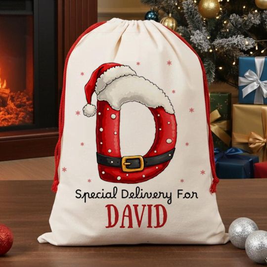 Discover Personalized Large Santa Sack,Christmas Family Santa Bag,Custom Name Santa Gift Bag, Christmas Gift Bag,Holiday Gift Bag,Xmas Gift for Kids