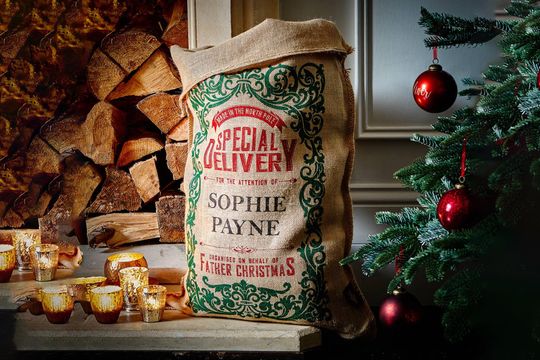 Discover Personalized Christmas Santa Sack: Large Cotton Jute Gift Bag (80cm X 50cm)