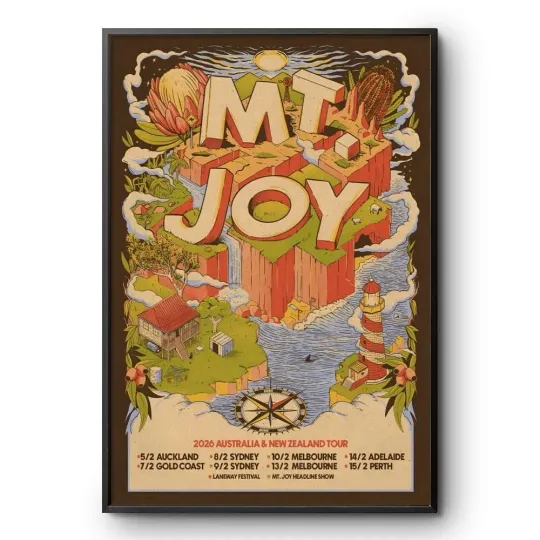 Discover Mt. Joy Australia and New Zealand 2026 Tour Poster