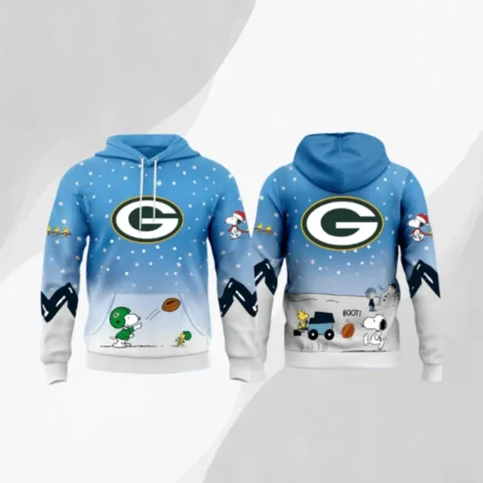 Snoop Green Bay Peanuts Packers All Over Printed 3D Hoodie Gift For Fan