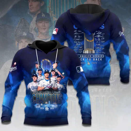 Discover Dodgers 2025 World Series Champions 3D Hoodie